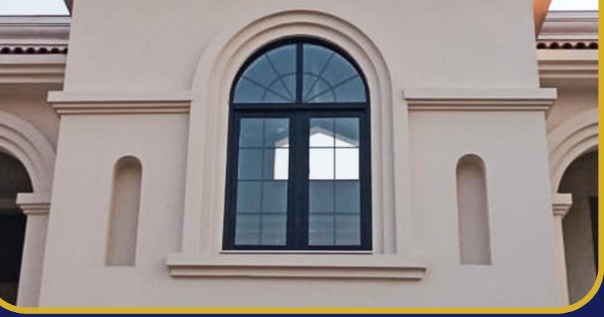ESSA Georgian Bar Round Aluminium Windows